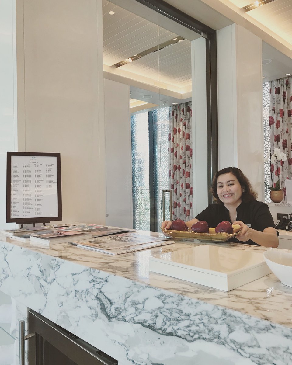 FSBahrain's tweet image. Once you step into our #FourSeasons Spa, we’ll greet you with a friendly smile. Our spa attendant Natalia believes that a genuine smile is something you cannot give away as it always comes back to you. #FSSpa #FSValues #Bahrain