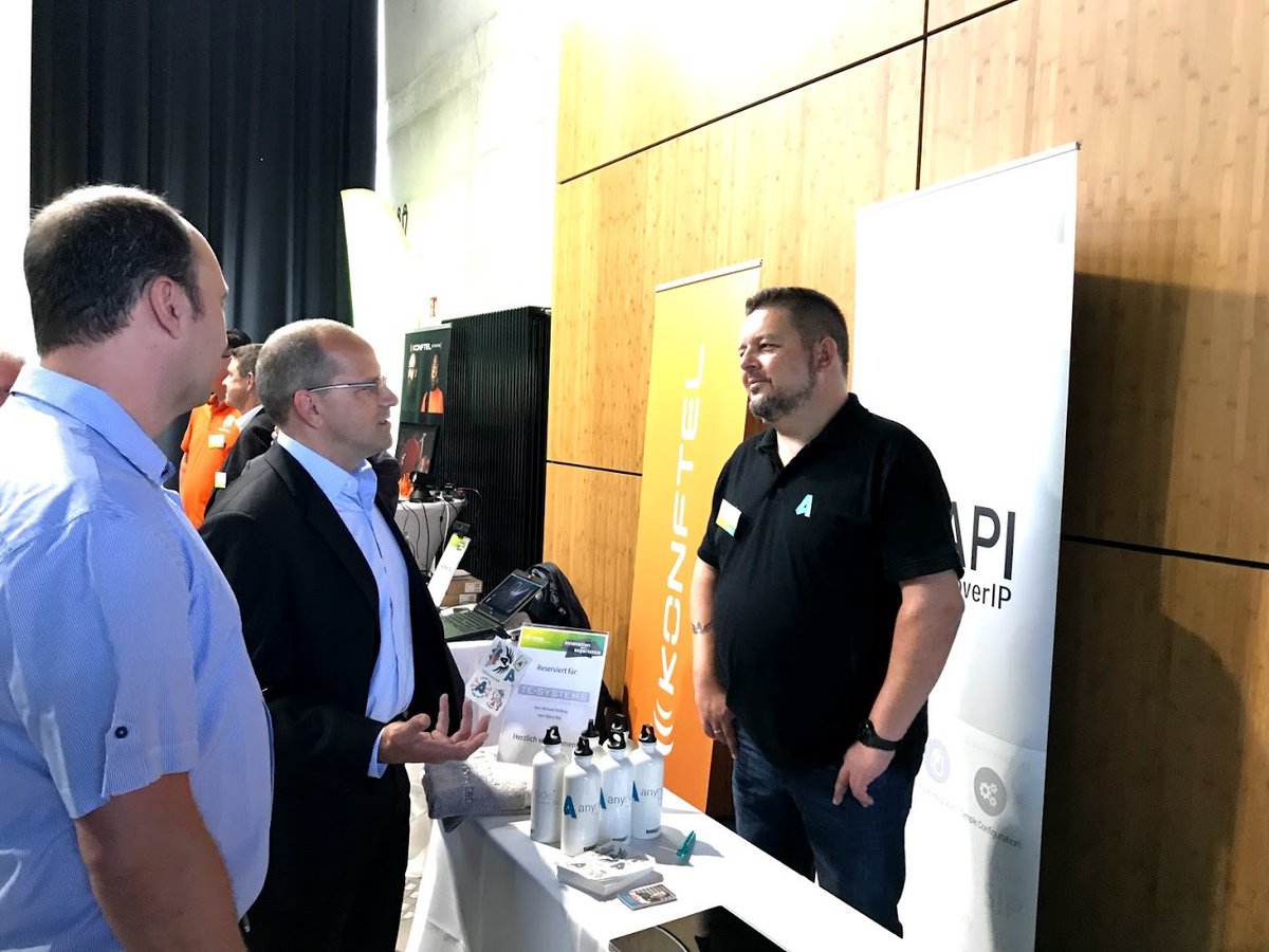 anynodeSBC's tweet photo. Brisk interest at our #anynodeSBC booth at #estosPartnerSummit2018! Who wants to have an #anynodeSBC tattoo? https://t.co/06Gb7UsSsl