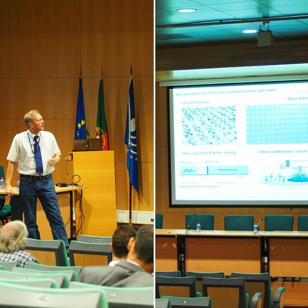 H2020ITN_SECRET's tweet photo. Prof. Constantinos Papadias giving a talk on "Parasitic Antenna Arrays: from Small to Massive and from Radio to mmWave systems" @H2020ITN_SECRET workshop.
#Broadnets2018 #ITN_SECRET #5G #H2020 https://t.co/DXeaqYVBrU