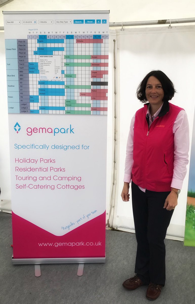 HolParkScene's tweet photo. Dawn at @netguides is doing live demos all day here at Beaulieu, be sure to come and say hello! 
#gemapark #onlinebookingmanagement #parkmanagement #southerncaravantradeshow #holidaypark #campsite https://t.co/Y980DVLhkc