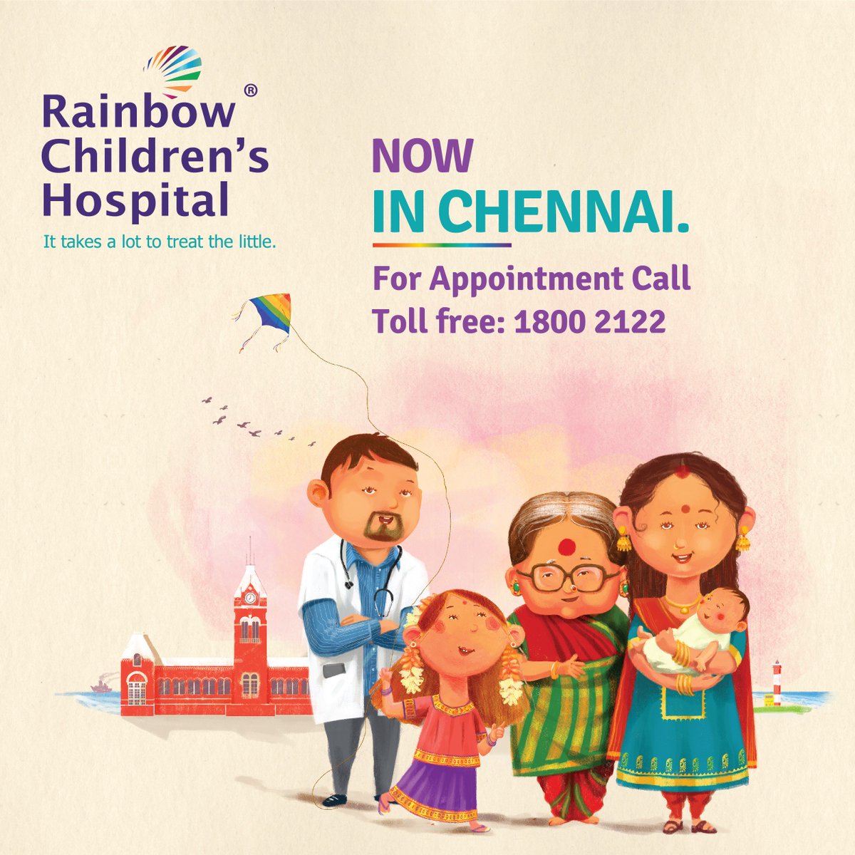 #Announcement We are NOW OPEN in #CHENNAI too.

#rainbowchildrenshospital #bestpediatriccare #childrenshospital