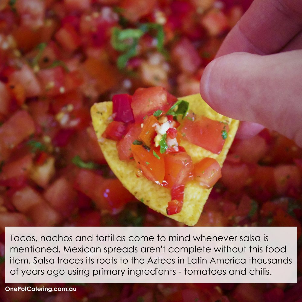 1PotCatering's tweet photo. The salsa dance actually took its name from the sauce. 💃🏻🕺🏻
.
.
.
.
.
-----------------
#salsa #birthdays #opc #events #sydneyevents #sydney #eventplanners #weddingplanners #eventcatering #parties #celebration #sydneycbd #olympicpark #botany #innerwest #foodies #foodporn https://t.co/uymmg7V5wq
