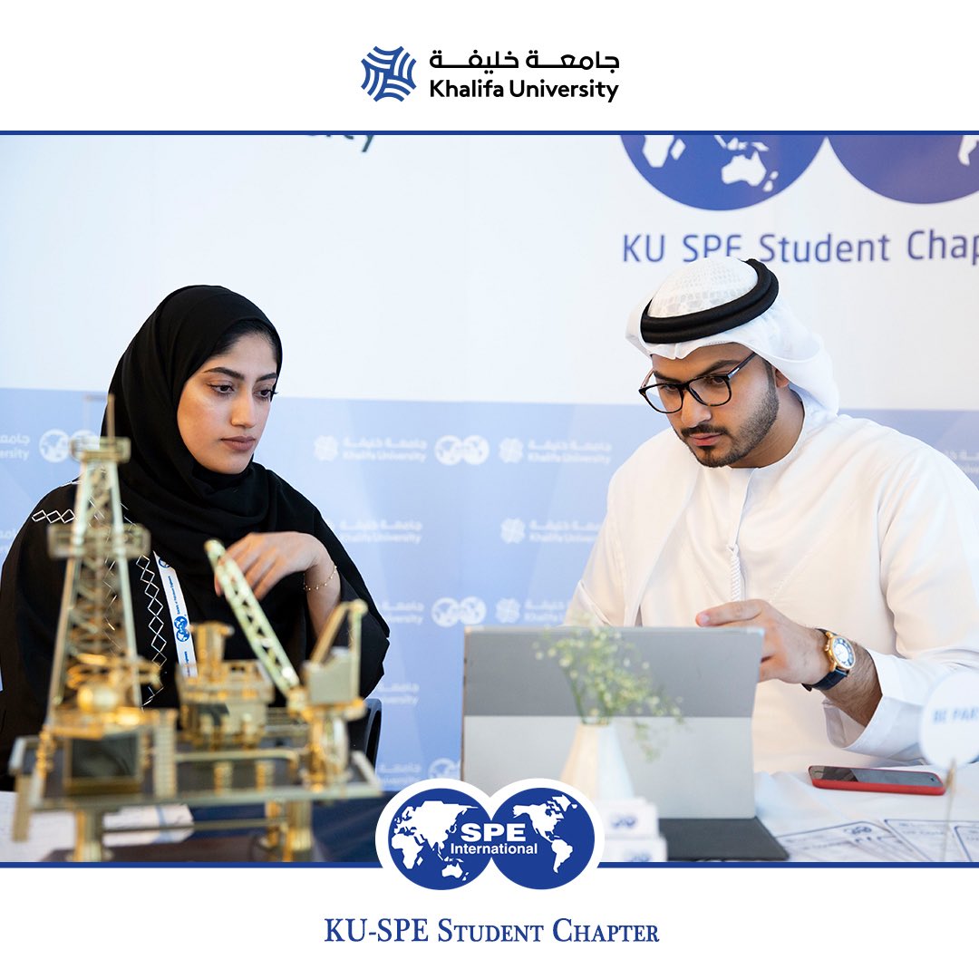 The SPE chapter at "Club day 2018" at Khalifa University main campus.

Commited members of the SPE volunteered and introduced various topics and ideas to the students in order to better understand the purpose of the chapter.