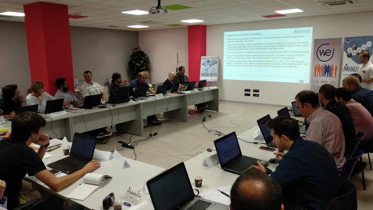 Great meeting in a great place! MANUWORK Consortium was assembled in <a href="/EytanAmitWePlus/">We Plus</a> in Turin, Italy to monitor our progress as we complete our 3rd Milestone. #H2020 #InvestEUresearch #Innovation #FoF_EU #ACEFactories
