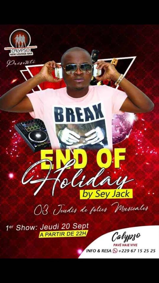 Beninonweb's tweet photo. CALYPSO new lounge bar - Soirée End of Holliday - Jeudi 20 septembre
 #bars #clubs #agendabenin #nightlive #beninonweb https://t.co/9nkRbX93wo