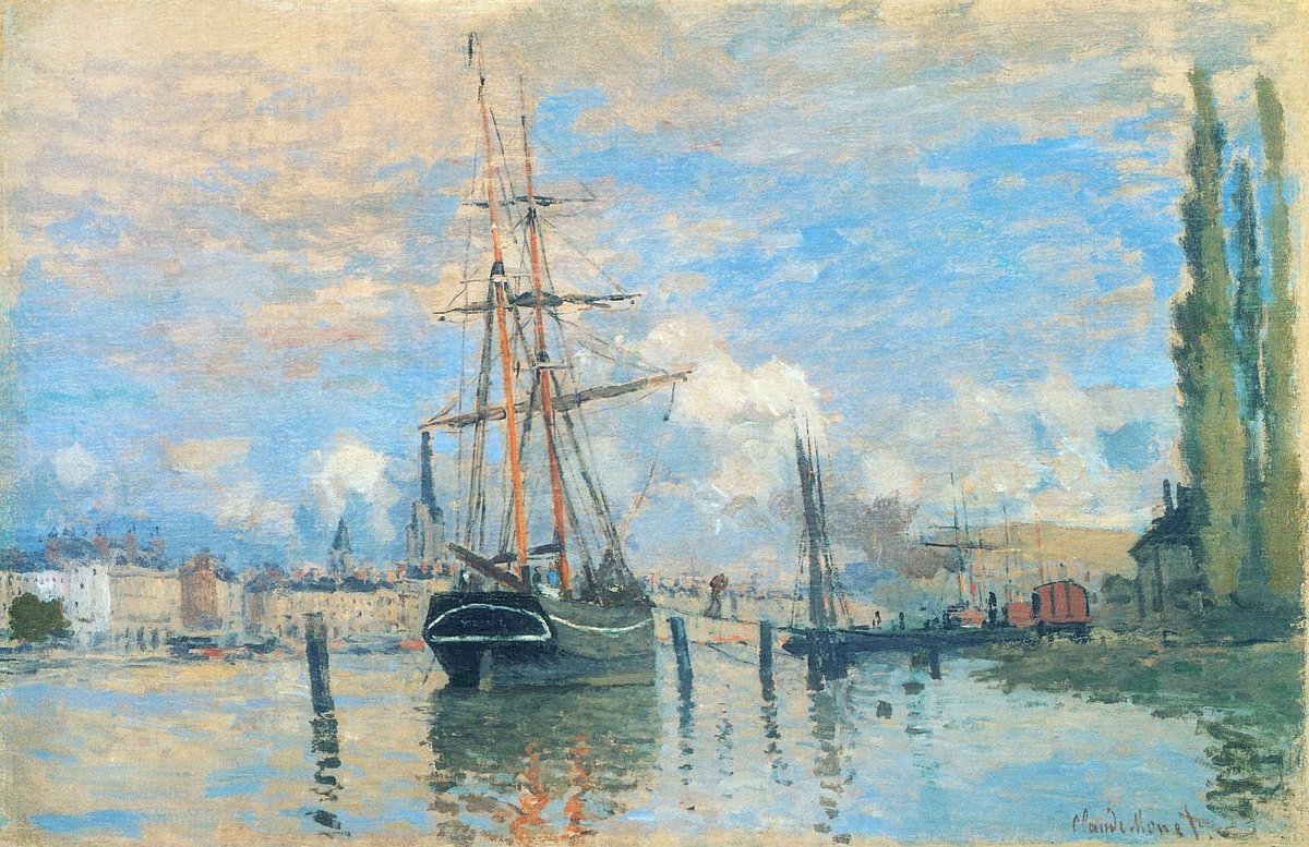 artistmonet's tweet photo. The Seine at Rouen #monet #frenchart https://t.co/FiXo39tTjg