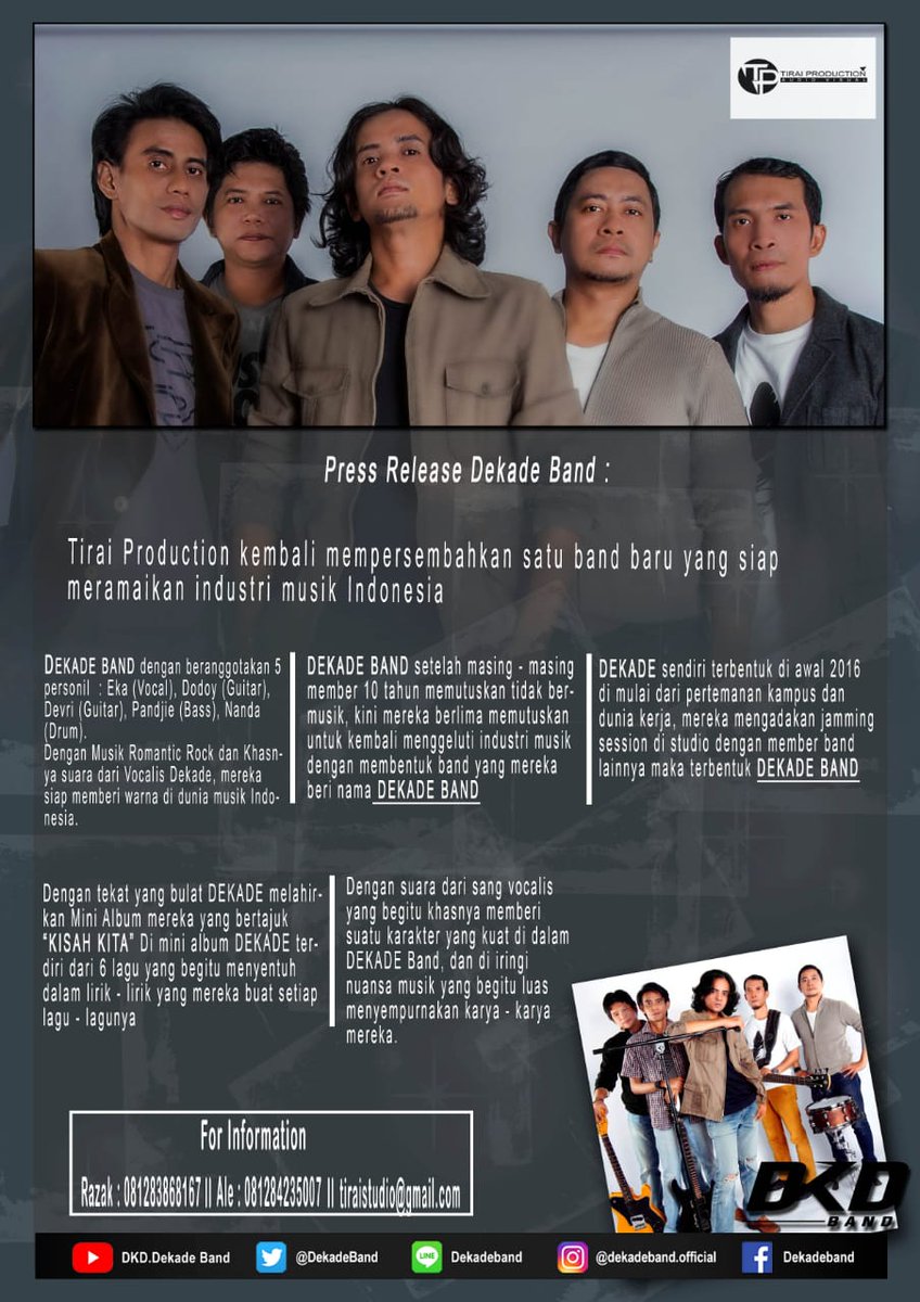 sigmafmkediri's tweet photo. Mutar DEKADE @DekadeBand - JATUH CINTA #TiraiProduction ll #Request14 @gilsasm https://t.co/2ragtivhTR