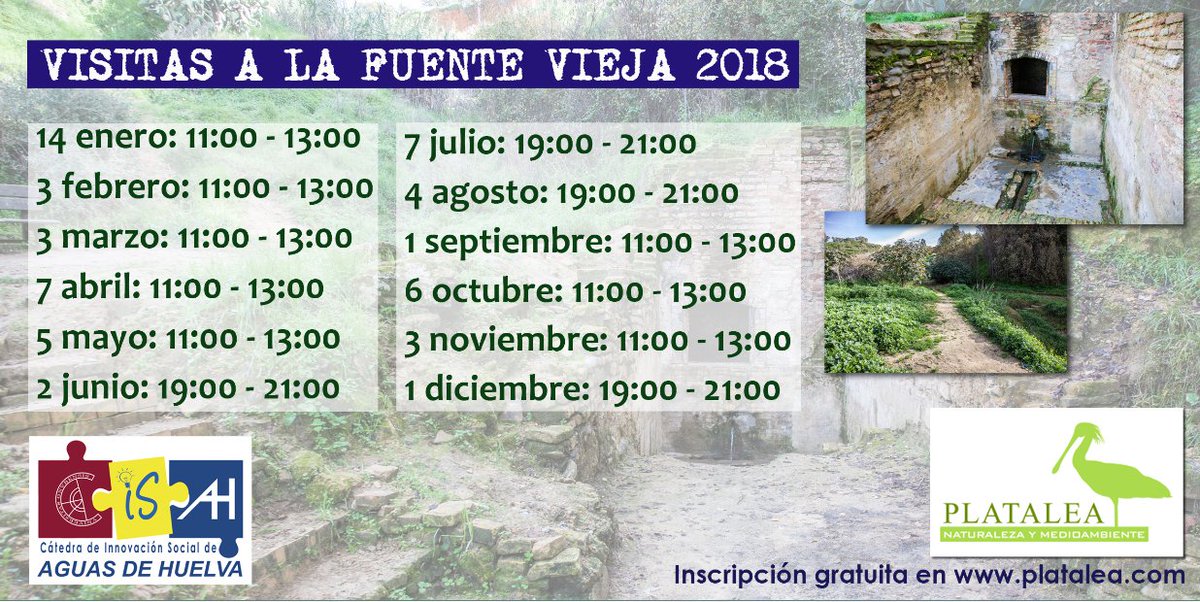 ¿CONOCES LA FUENTE VIEJA? Es el único acceso conocido hoy en día al antiguo acueducto de la Onoba del S.I. d.c. Durante al menos dos mil años, fue el principal sistema de abastecimiento de agua de la ciudad. Gracias a la colaboración de  <a href="/PlataleaNatur/">Platalea Naturaleza</a> podrás visitarla GRATIS! 👏