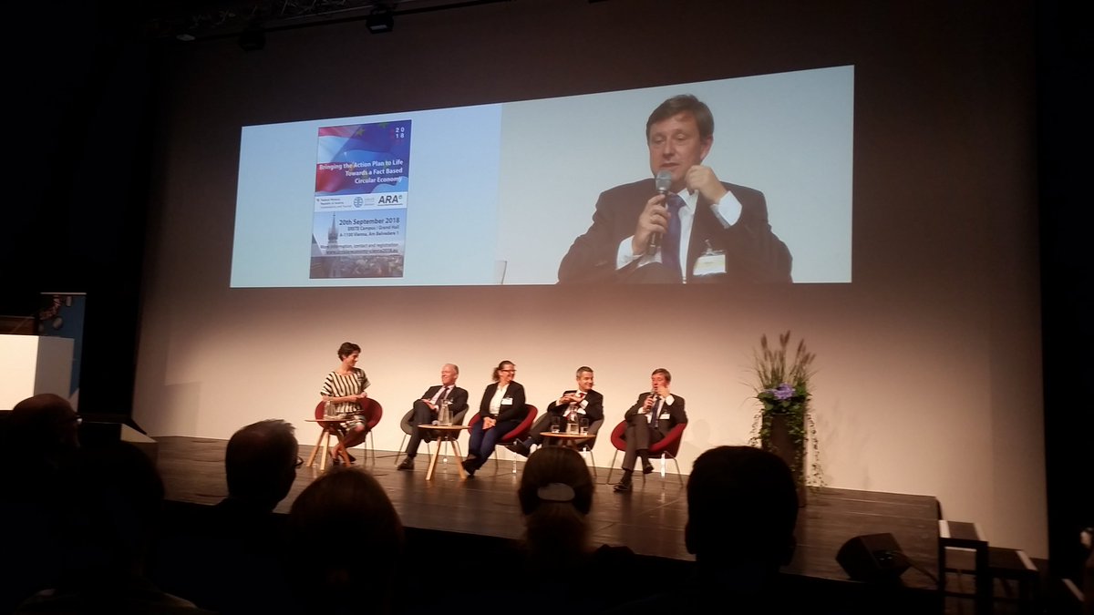 #circulareconomy Tiedje bringt es auf den Punkt:  Wir müssen beginnen.  #eu2018at