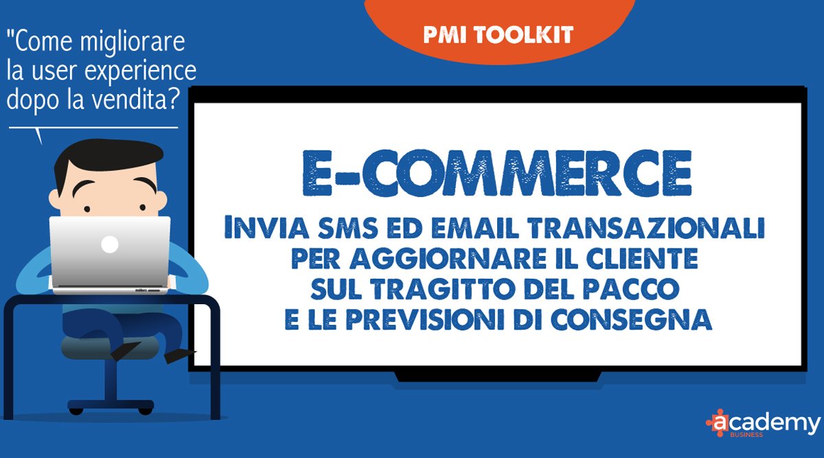 Concluso l'acquisto, continua il contatto con il cliente: stagli vicino nel post vendita per aggiornarlo sullo stato di consegna del prodotto. #ecommerce #customer #business #PMI
