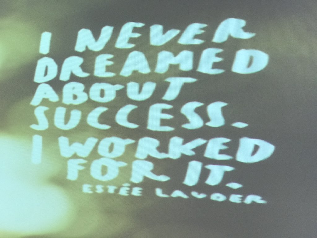 SarkaSvoboda's tweet photo. Chapter leader @barbara_stander is known for sharing ‘pearls of wisdom’ at #XWDV. This morning’s is a quote from Estée Lauder: https://t.co/BFSD80hKNH
