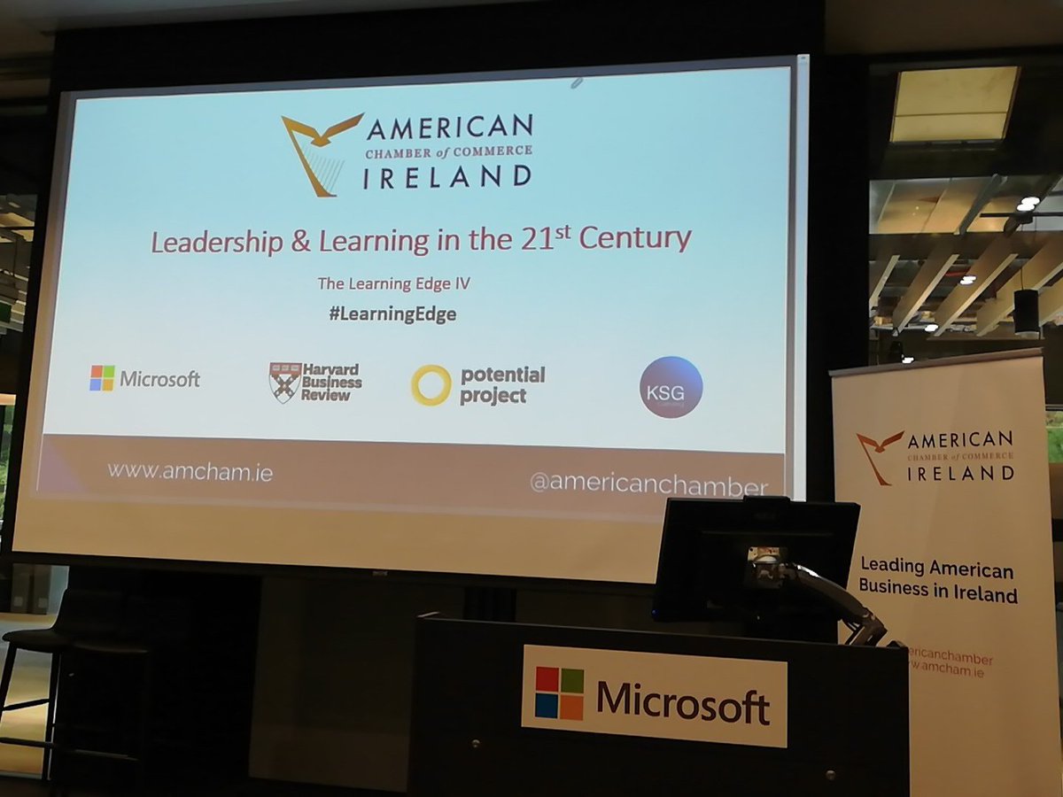 niamh_cornally's tweet image. Delighted to be in attendance this morning at &quot;The Leadership &amp;amp; Learning in the 21st Century &quot;event in @Microsoftirl @AmericanChamber #LearningEdge @M3Ssolutions @MMKIreland @JamesocOConnor @MOKAmcham @amchamkatie