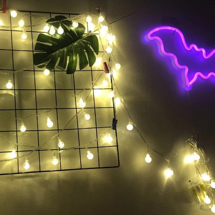 nbakilight's tweet image. #frostballstringlights #ledfairylights #batlight #ledneonlights #homedecorlights #Akilight