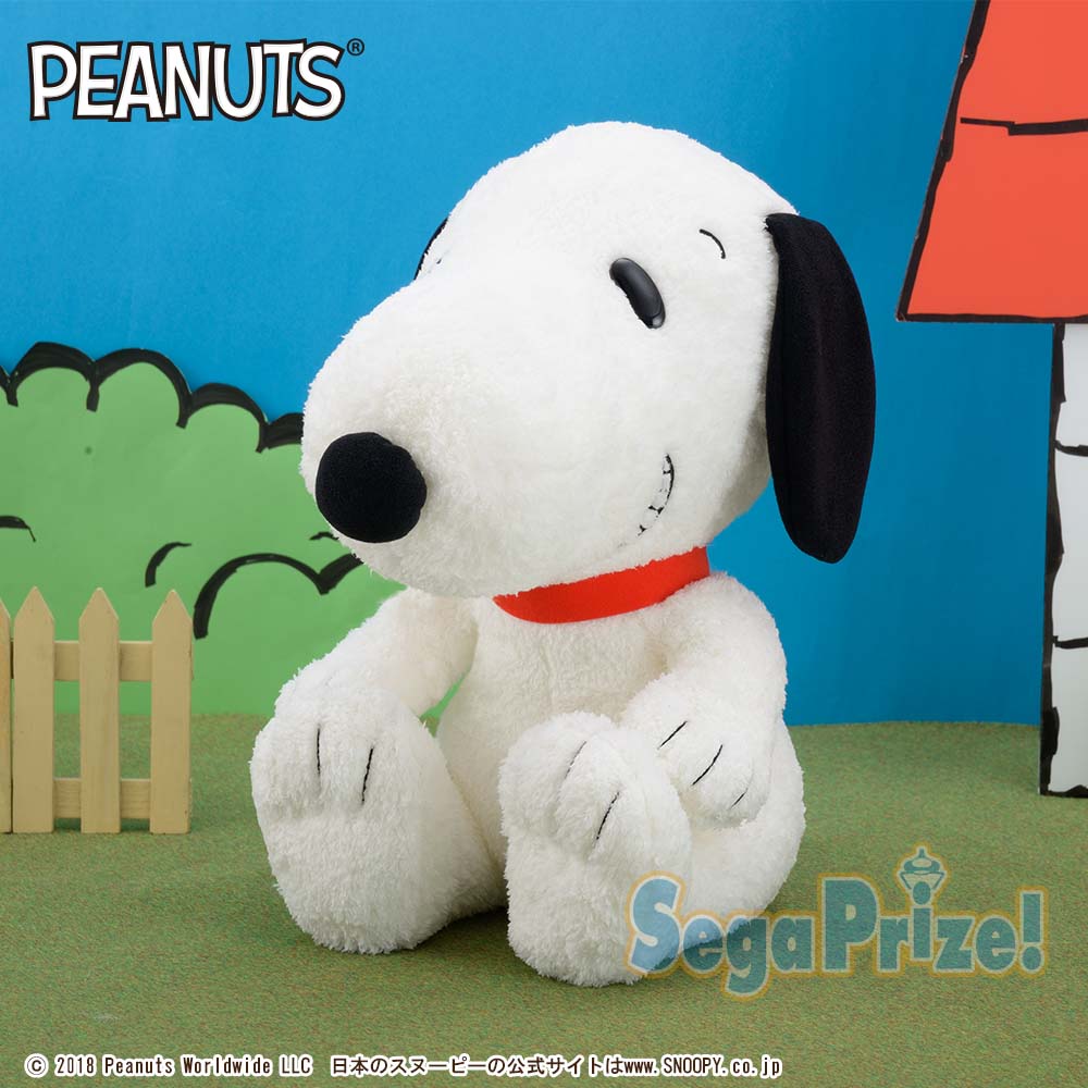 セガプラザ公式 En Twitter プライズ ふわふわ生地でにっこりとした スヌーピー が可愛い 全長約35cmの大きなぬいぐるみです T Co 8yfscmcg0u スヌーピー