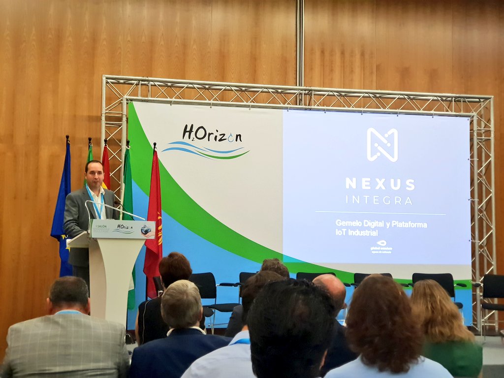 Rurapolis's tweet image. #H2Orizon 👉🏻 👤 Salvador Herrando, Director de @nexusintegra del grupo @GlobalOmnium nos habla de Nexus integra, la plataforma IoT que integra completamente el proceso industrial #sensorización
