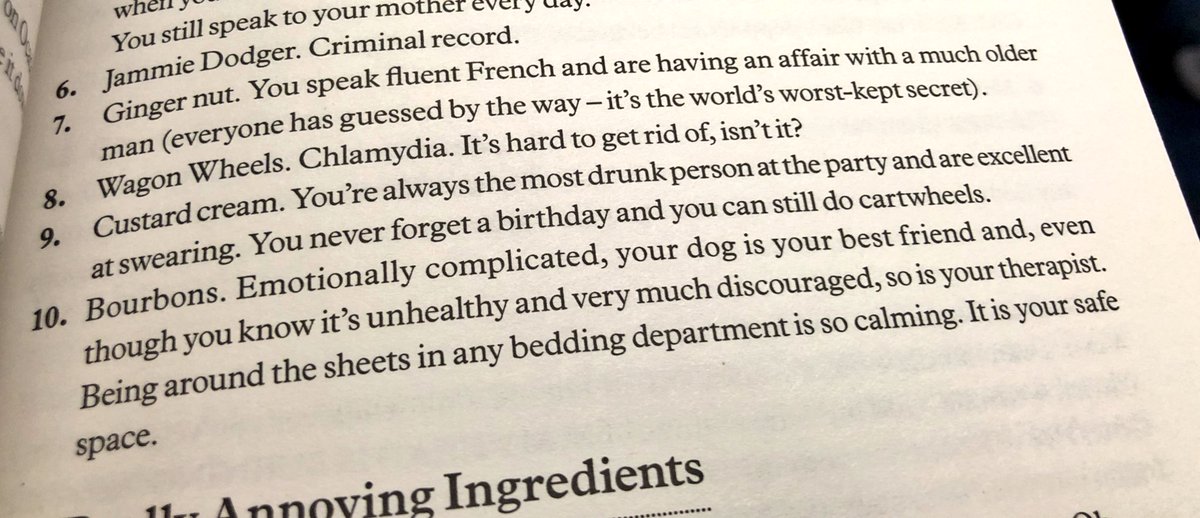 fayerainers's tweet photo. Hehehee... so I’m a custard cream. Potty mouthed mother fucker and can still do cartwheels. Yaaaasss... what does your biscuit say about you??? #absolutelyfine #midulthood #lovethisbook @themidult @AnnabelRivkin @emiliemcmeekan thank you both for brightening my day 💪 https://t.co/UmavUgfKjJ