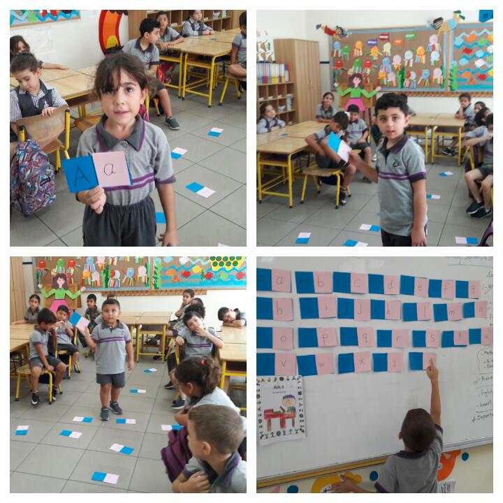 nada_abdulkader's tweet image. Grade One A are engaged and excited about reviewing the alphabet letters #sharing #matchinggame #findyourpartnerstrategy #activelearning