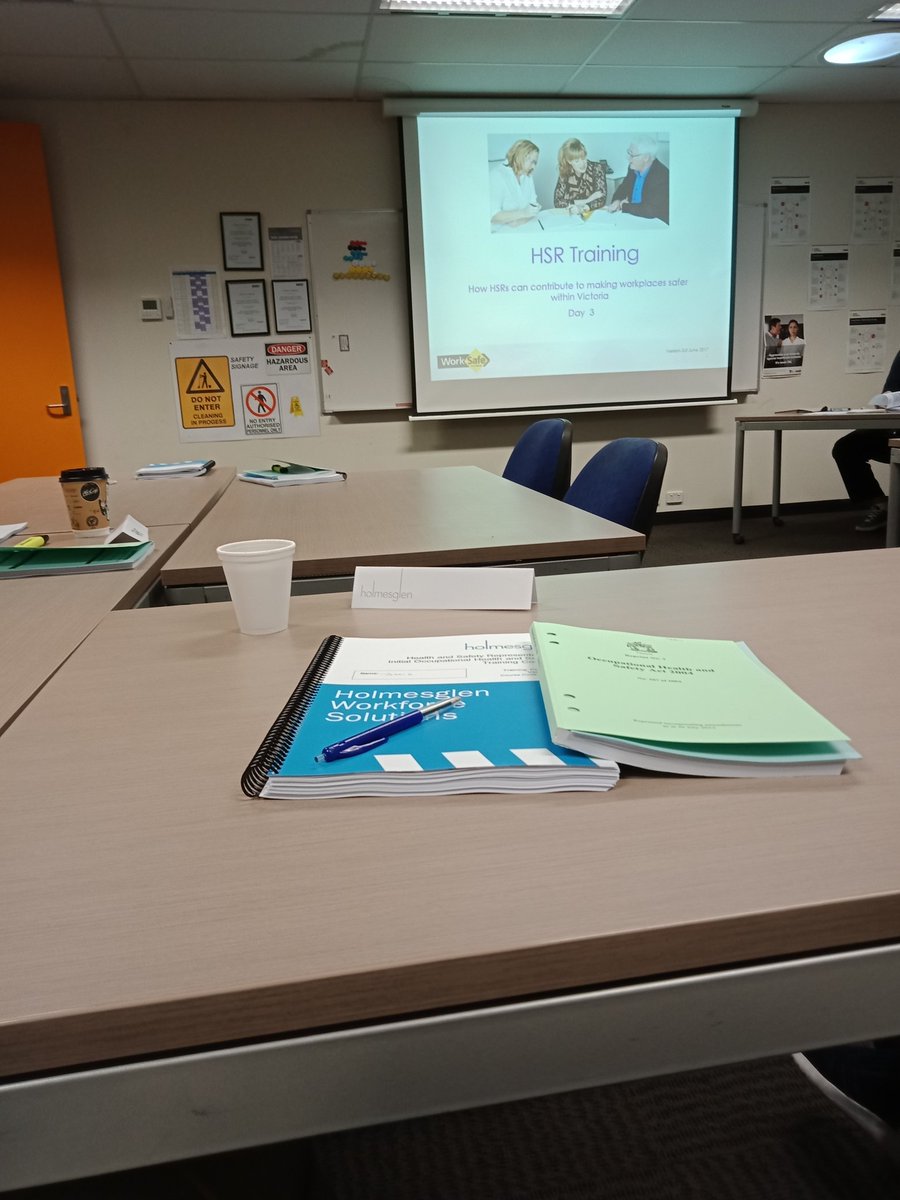 Completing a 5 day initial #OHS training course to be a Health and Safety Representative for <a href="/ChemistryMonash/">Monash Chemistry</a>. <a href="/PRD_group/">Bye bye birdapp. We wont miss the conspiracies</a>