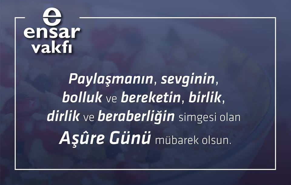 Muharrem Ayı ve Aşure Gününün
Size ve Tüm Sevdiklerinize Hayırlar Getirmesini Cenab-ı Allah'tan Dileriz...