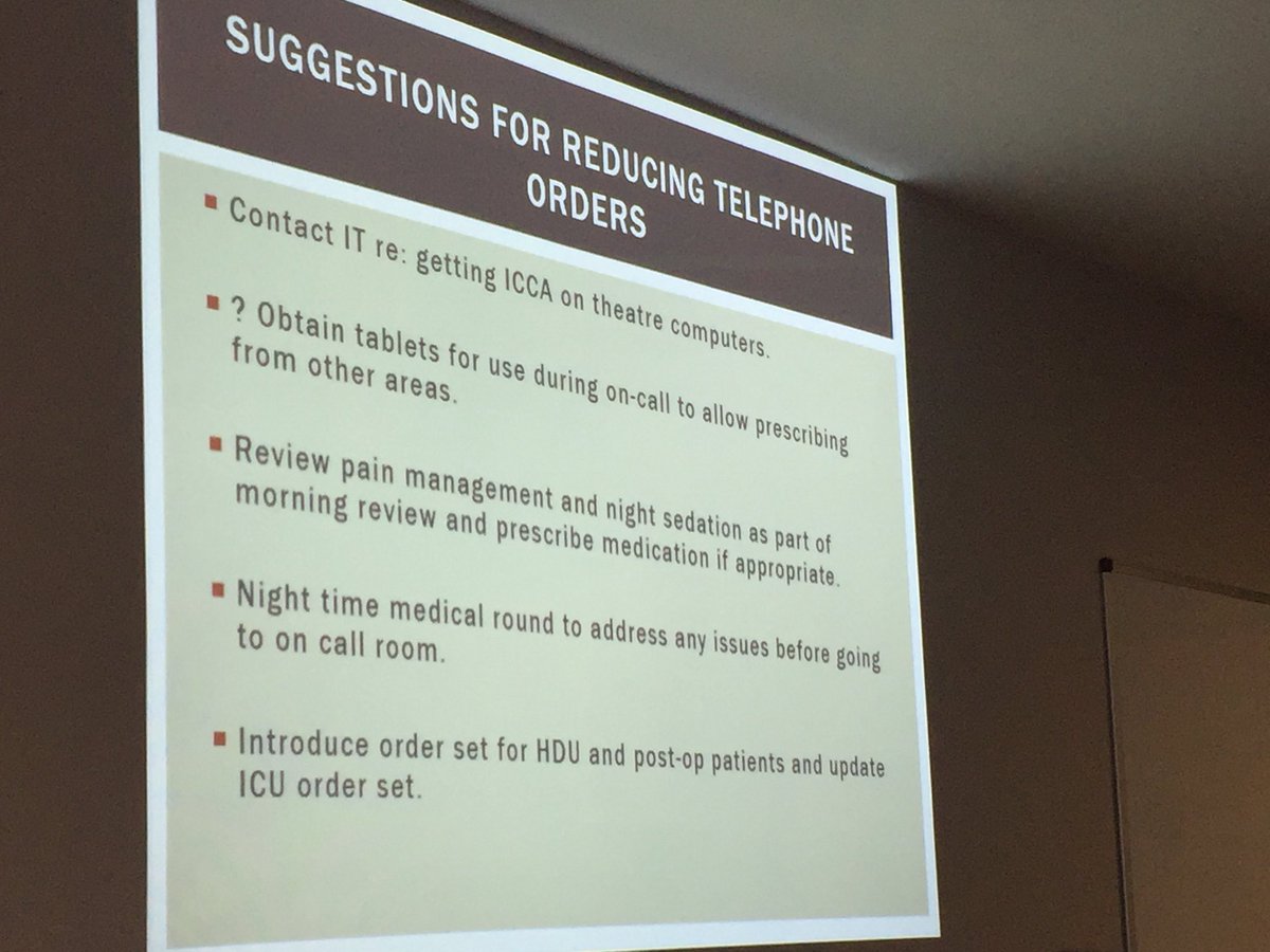 Boyosmama's tweet photo. Maureen @WesternHSCTrust shares introduction of order sets to ICU/HDU to address previous telephone orders and improve compliance with guidance & standards @Levette22 @JanetHainesWood @markvignesha @theQCommunity #QI #CCaNNI https://t.co/NvsJSm3j7s