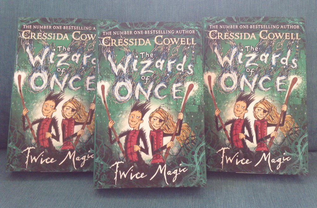 RyedaleBookFest's tweet image. Happy Publication Day @CressidaCowell on the publication of #WizardsofOnce Twice Magic. See you on Friday in Malton x