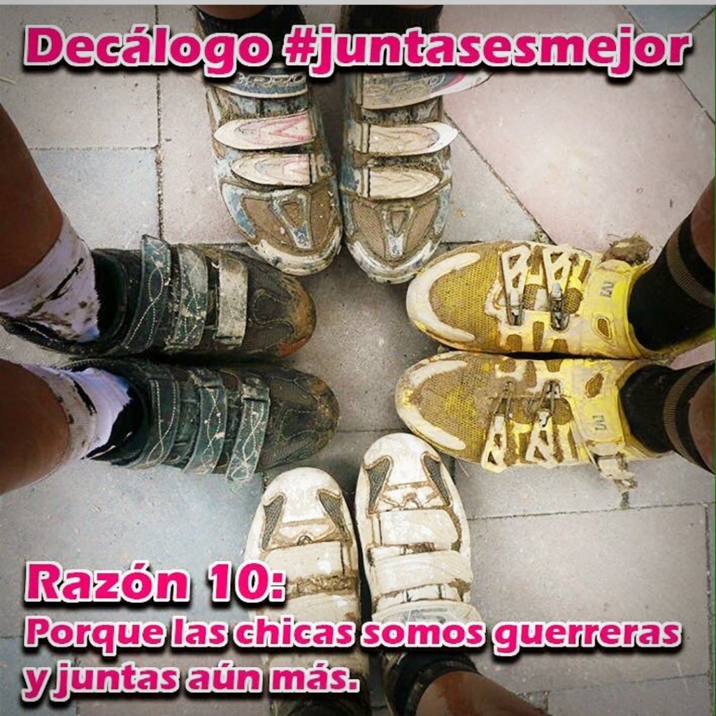 La razón n°10 de nuestro decálogo va que ni pintado para este evento #WomanGoOn
"Las mujeres somos guerreras y JUNTAS aún más" 
#MujeresValientes #juntasesmejor