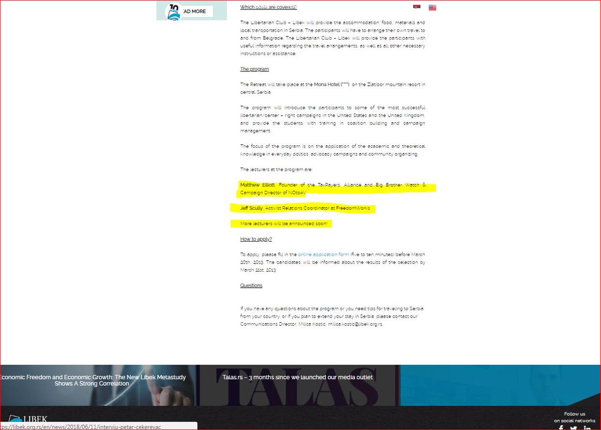 Now this Policy Paper published via (Lithuanian free market institute ) 1 of the many strategically interesting 'Libertarian' orgs in Europe where Matthew Elliott 'LECTURED' on think tanks 4 dummies & astroturf like Pro!Lithuania & In Serbia with bedfellow US teaparty alumni