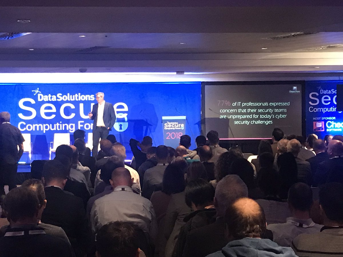 CheckPointIrl's tweet image. Ian Porteous bringing folk through the Check Point Software Technologies, Ltd. #securityreport at the #SCFDublin, next up “Is AI the silver bullet for #cybersecurity” @SCFDublin