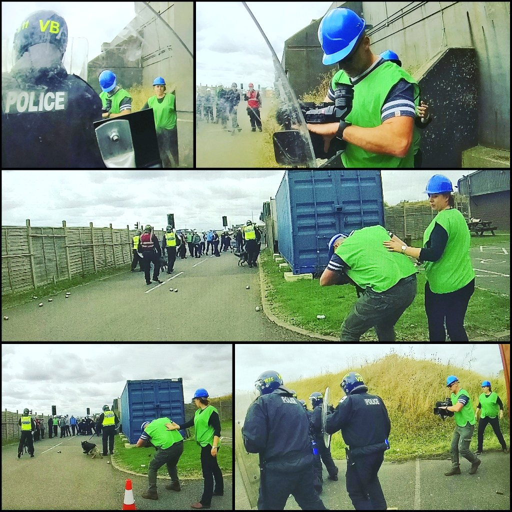 LightHackers's tweet photo. Filming a series of riot training scenarios with the #PoliceSupportUnit .. here with @amandaDnunn my producer / DNE and all around awesome colleague that quite literally.. has my back at all times!!
(Just don't tell her I said that.. I'll never hear the end of it!!) https://t.co/xW2ljfx4yf
