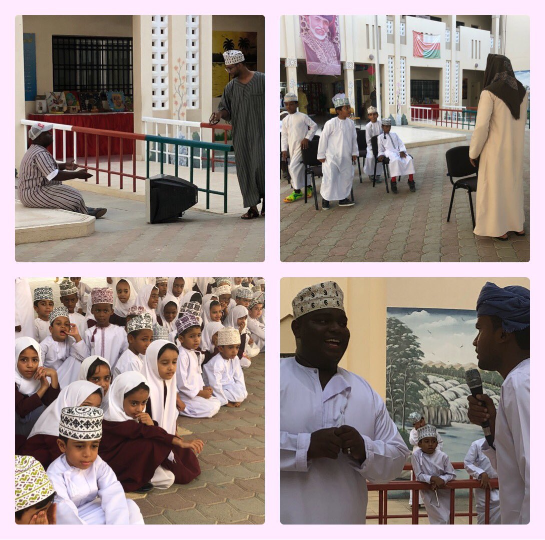 EduGovMct1612's tweet photo. نشكر فريق كوادر عماني التطوعي  لجهودهم اليوم في تقديم مسرحيه توعويه حفاظا على سلامة ابناءنا الطلبه وتقديم الارشادات حول هذا الموضوع وكيفية التصرف عند نسيان الطالب في الحافله وعمل مسابقات في نهاية المسرحيه https://t.co/qIpRy0CkHD