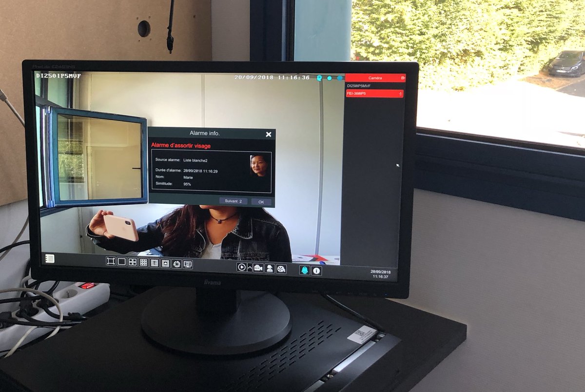 ProvisionISR_FR's tweet photo. L’analyse video dont la reconnaissance faciale de Provision-ISR en test dans nos locaux. #videosurveillance #videoanalytic #FacialRecognition #ProvisionISRexpertise https://t.co/pTynkTSfbM