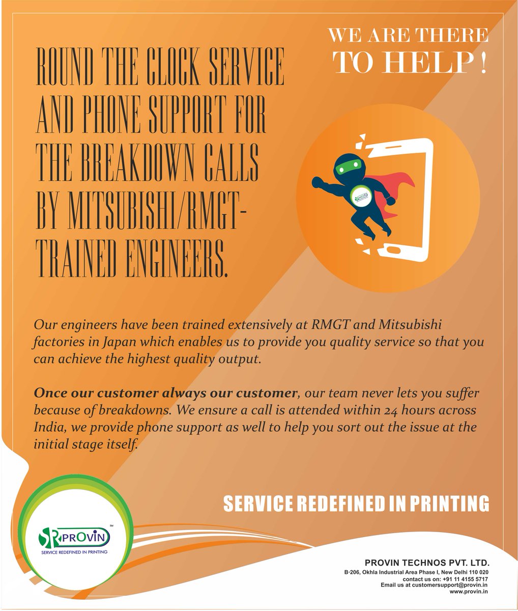 ProvinTechnos's tweet image. PROVIN @ YOUR SERVICE.

#WeAreTheretoHelp #RoundtheClockService

Once our customer, Always our customer...👍