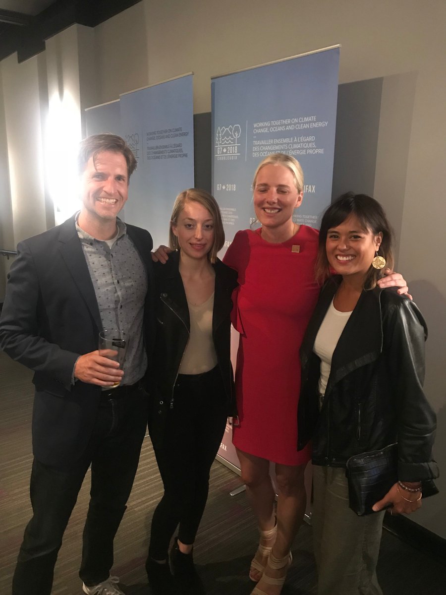 PNP_Toronto's tweet photo. That moment when you meet the environmental leader of your dreams 😍😍😍 @cathmckenna #G7Halifax https://t.co/Q6e41Fkfxq