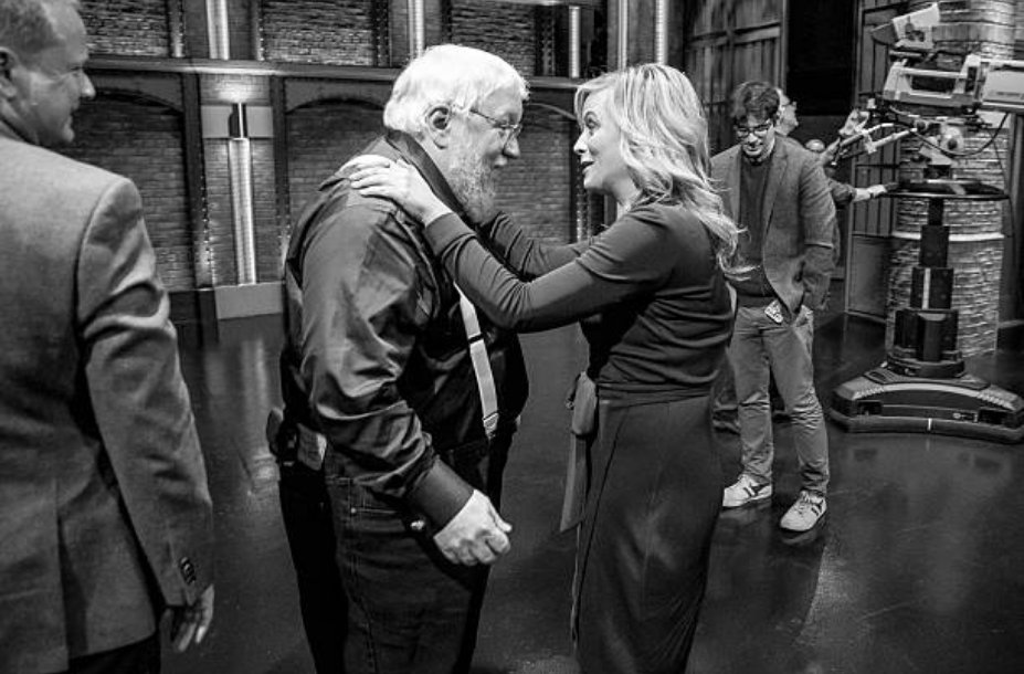 Happy birthday George R. R. Martin With Amy Poehler on Late Night With Seth Meyers
Photo: Lloyd Bishop, 2014 