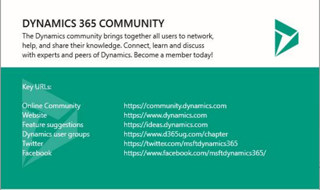 crminnovation's tweet image. Dynamics 365 Community - How to get involved, key websites to know bit.ly/2xBl9Yi #msftdynamics365 #dynamics365 #msdyn365community