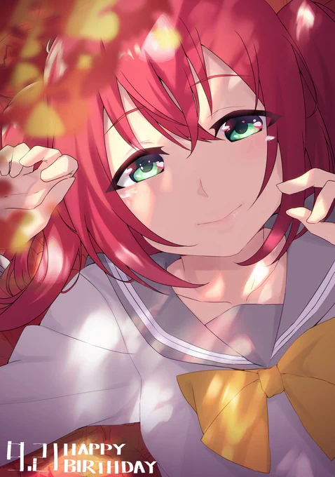 ルビィちゃん誕生日おめでとう〜?
#黒澤ルビィ生誕祭2018 
#黒澤ルビィ誕生祭2018 