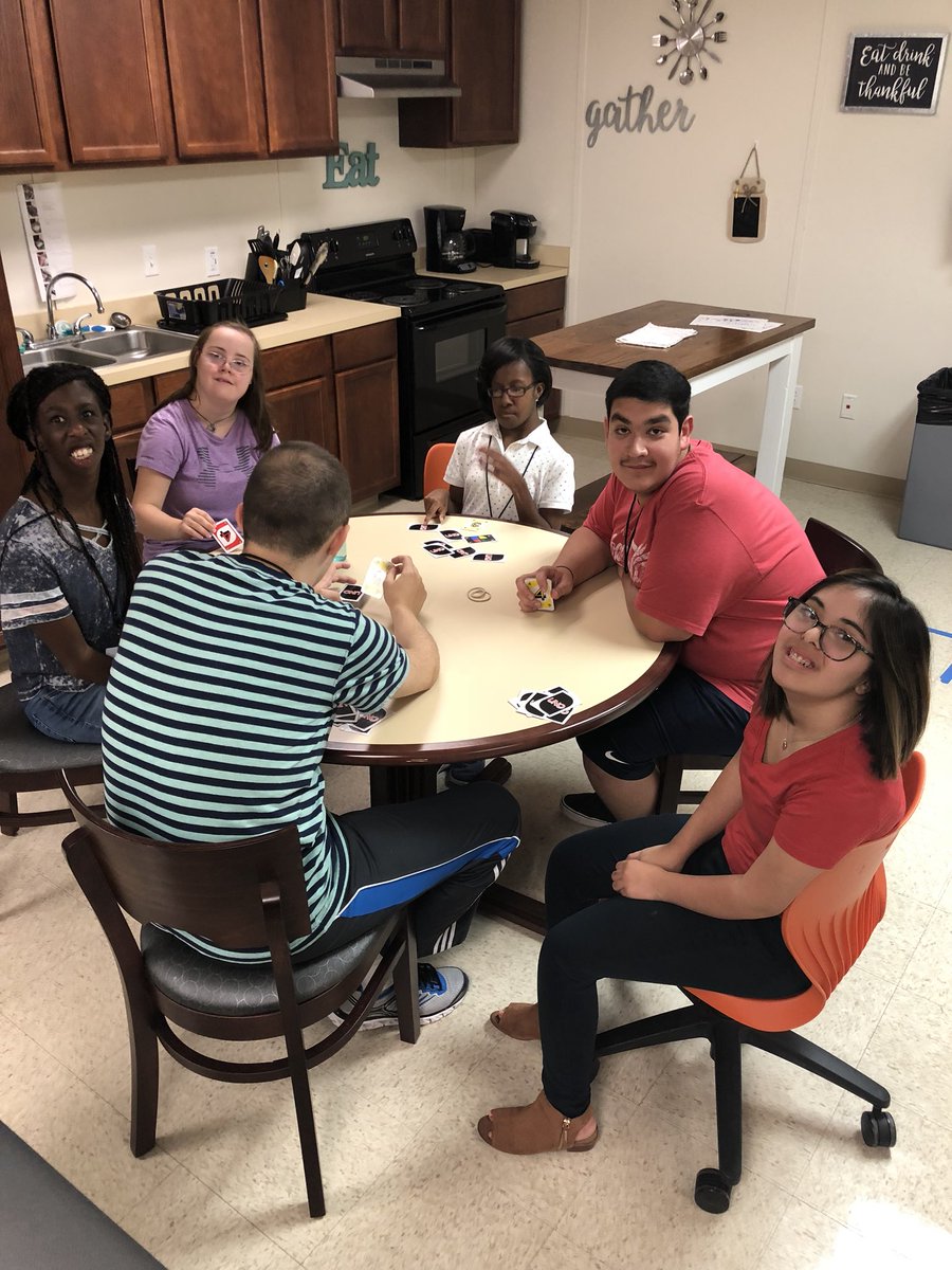 We finished cleaning the apartment so we have a little time to play cards and socialize before cooking lunch. #Mosaic#IamHumble