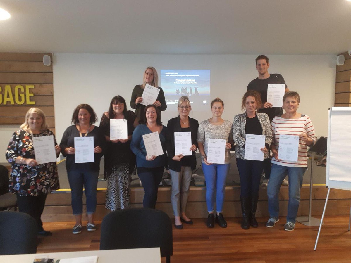 This week we have trained 12 new Adult Mental Health First Aiders &amp; 9 new Youth Mental Health First Aiders. 

#mentalhealth #mentalhealthengland #Norfolk