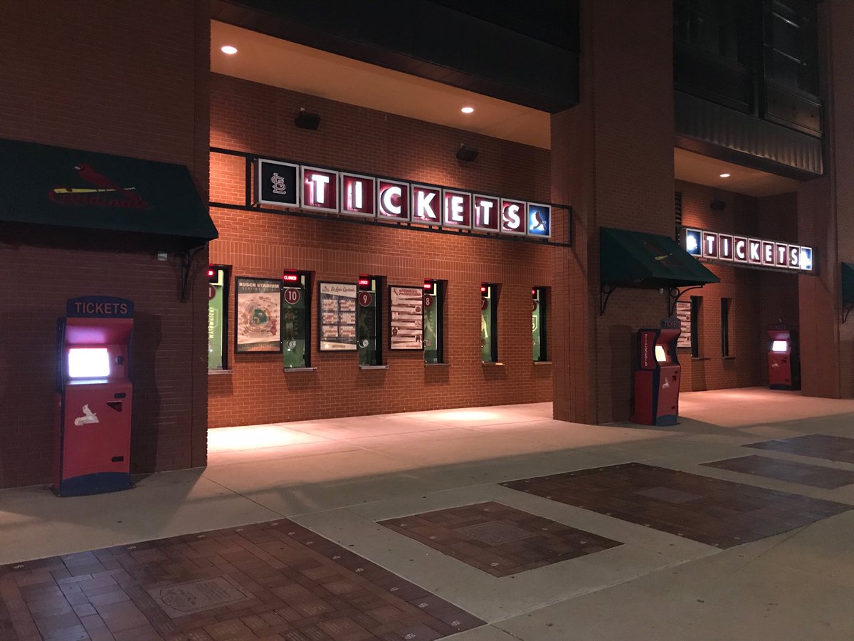 Chris Regnier on Twitter: &quot;Ticket counter at Busch Stadium this morning. Cardinals playoff ...