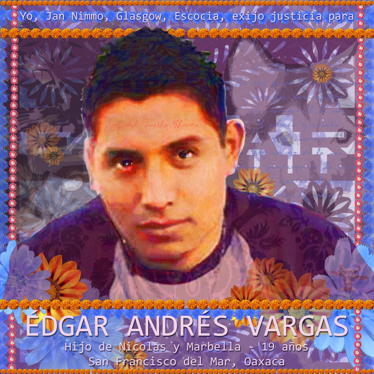 #Ayotzinapa: 4 Years On: pop-up exhibition: portraits by <a href="/NimmoJan/">Jan Nimmo</a> of Mexico's missing students &amp; screening: #NoSeMataLaVerdad (You can't kill the truth by killing journalists) a film about the murder of Mexican journalists. Scottish premiere! <a href="/ScottishTUC/">STUC</a> facebook.com/events/9609844…