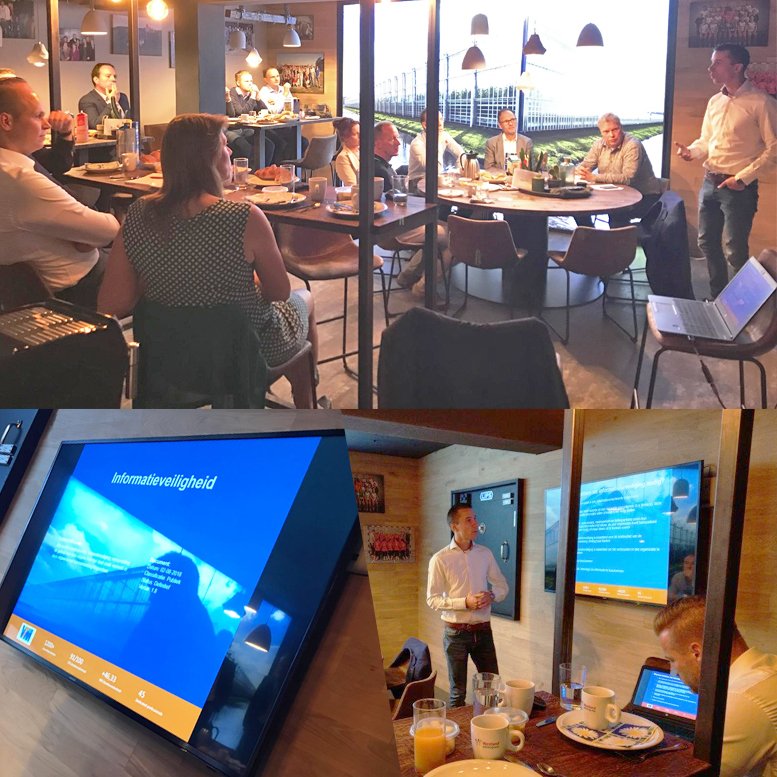 Vanochtend een sessie #cybersecurity mogen organiseren in samenwerking met onze partner <a href="/WestlandAdvies/">Westland Adviesgroep</a>. Altijd goed om organisaties bewust te maken (en te houden) van het belang van een veilige en betrouwbare #ICT-omgeving.

#kennisdelen #samenwerken