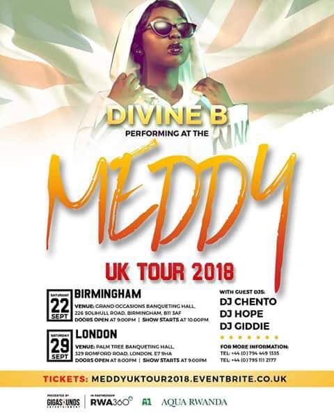 divinebofficial's tweet photo. Divine B will be performing live on the Meddy UK Tour in Birmingham and London!! Welcome Parry 🔥🔥🔥this Friday at Luxurious Kings bull Lounge in Barking!!  Birmingham ticket sales close at 5pm! Divine B🦋 Meddy https://t.co/3EyI3tAbnz