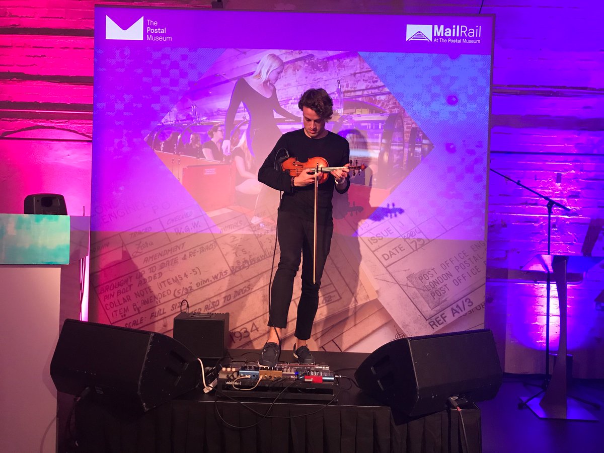 EuphonicaLive's tweet photo. | π» | #TBT to last week's showcase event at @thepostalmuseum with Loop Violinist Jaxx. Fantastic evening at a brilliant venue where we met some other great suppliers: @ClerkenwellG @EventConcept @HeadBox @lickdelicious @VeeversCarter. #TPMEvents #Eventprofs #LiveMusic #Violin https://t.co/CE2cc1dIxi