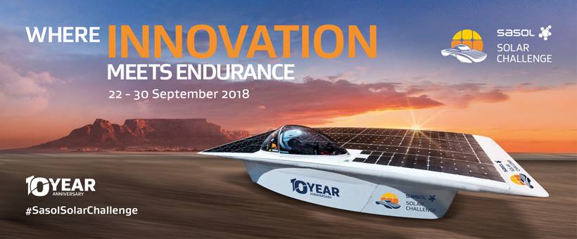 SasolSA's tweet image. The #SasolSolarChallenge is unlike anything else in South Africa, with teams from around the world driving from Pretoria to Stellenbosch, powered by the sun! RETWEET this Tweet to receive exclusive content
