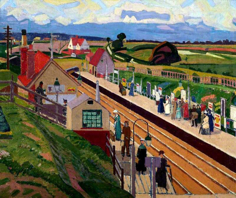 Spencer Gore
Letchworth Station, 1912.
Via <a href="/olgatuleninova/">Olga Tuleninova 🦋</a>