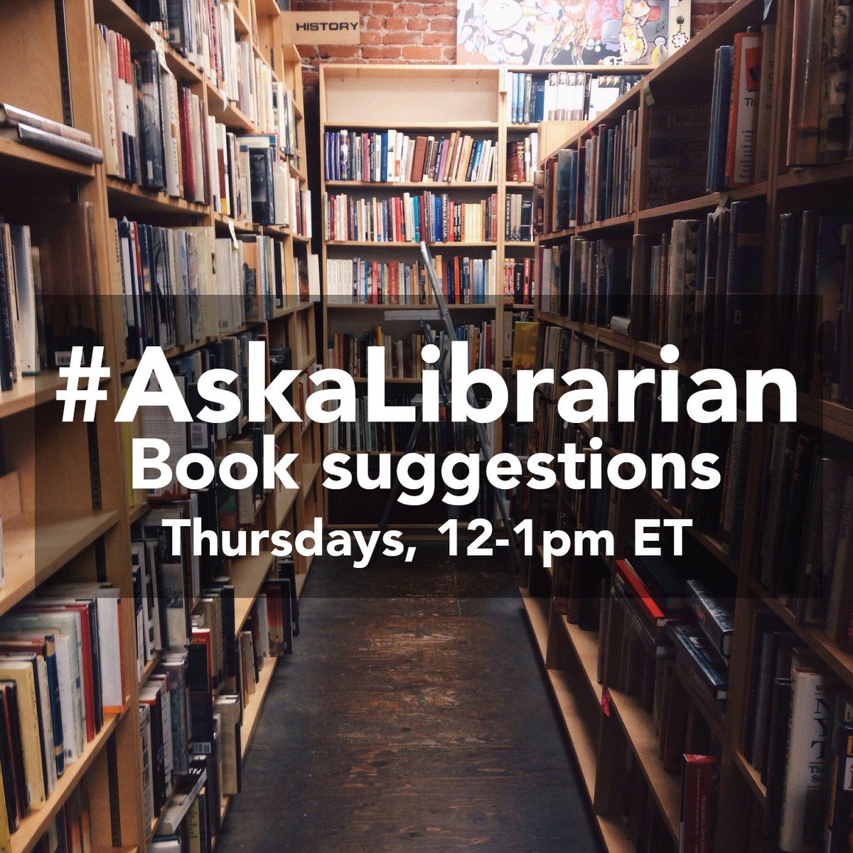 Use #AskaLibrarian to get book recommendations from a real librarian