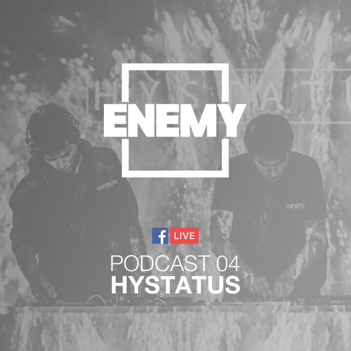Our homies Hystatus 🇬🇧🇧🇪 are delivering a live Enemy podcast tonight. Expect some heavy Drum&amp;Bass coming your way! #dnb #drumandbass #neurofunk 

📍 Live on Kinetik Records FB page
⏰ 8:30PM (UTC+2)