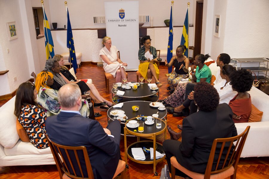 Sweden in Kenya (@swedeninke) on Twitter photo H.E. Amb <a href="/ajardfelt/">Anna Jardfelt</a> invited some of Kenya’s most influential creatives for an afternoon discussion on the importance of women leaders and the positive and economic power of the creative sector. #FeministForeignPolicy <a href="/muthoniDQ/">#MuthoniDrummerQueen</a> <a href="/sheila_munyiva/">Sheila Munyiva</a> H.E. Amb <a href="/ajardfelt/">Anna Jardfelt</a> invited some of Kenya’s most influential creatives for an afternoon discussion on the importance of women leaders and the positive and economic power of the creative sector. #FeministForeignPolicy <a href="/muthoniDQ/">#MuthoniDrummerQueen</a> <a href="/sheila_munyiva/">Sheila Munyiva</a>