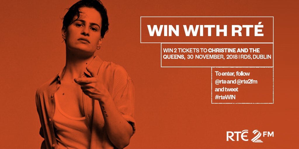 rte's tweet photo. *Closing tomorrow* Win 2 tickets to @QueensChristine, 30 November at the RDS, Dublin. To enter, follow @rte &amp; @RTE2fm and tweet #rteWIN https://t.co/lUznQ8tpRb