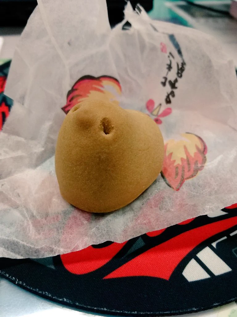 これが名古屋コーチンのお菓子ね…。パクりだし目怖いよww